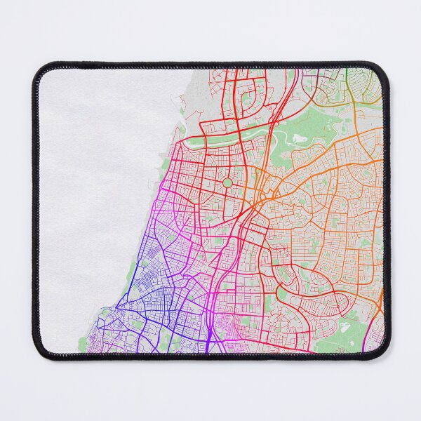 Item preview, Tel Aviv City Map of Israel - Colorful designed and sold by deMAP.
