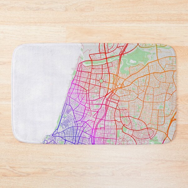 Item preview, Tel Aviv City Map of Israel - Colorful designed and sold by deMAP.