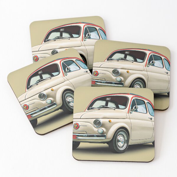 Item preview, Freedom on Wheels: The carefree Italian small car, cult car 500, classic car, cream designed and sold by pixelatedworld.
