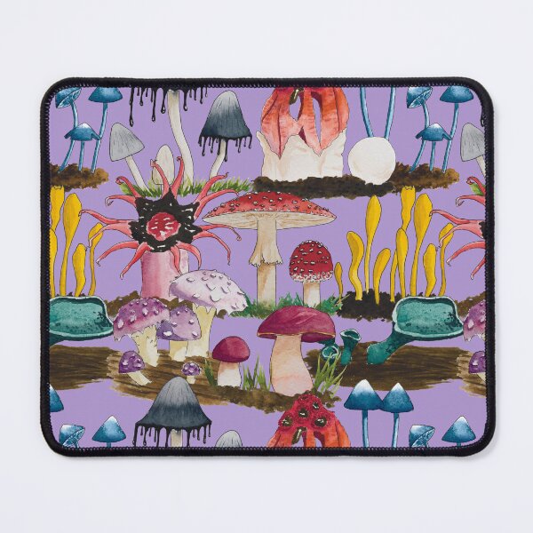 Item preview, Funky Fungus Mushroom Mash Watercolor Light designed and sold by Nicky Rollings.