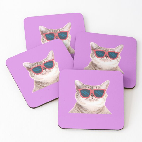 Item preview, Funny Cat Face With Funky Glasses designed and sold by TheCatmeow2000.