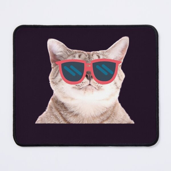 Item preview, Funny Cat Face With Funky Glasses designed and sold by TheCatmeow2000.