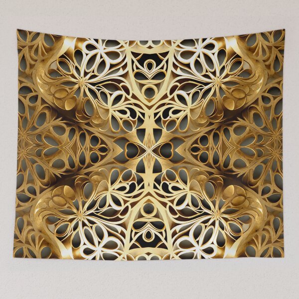 Item preview, Gold Filigree Arabic Pattern Unique and Elegant Design II designed and sold by thearttist.