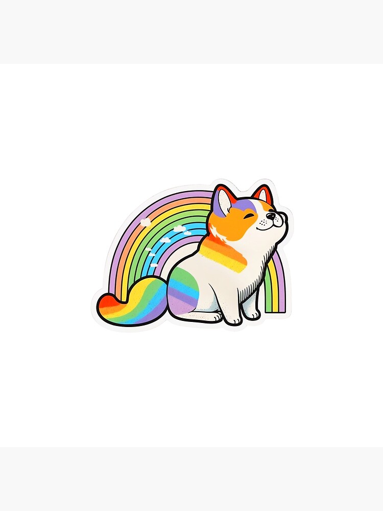 Rainbow Dog Friends Kawaii Washi Tape – Prism Pear