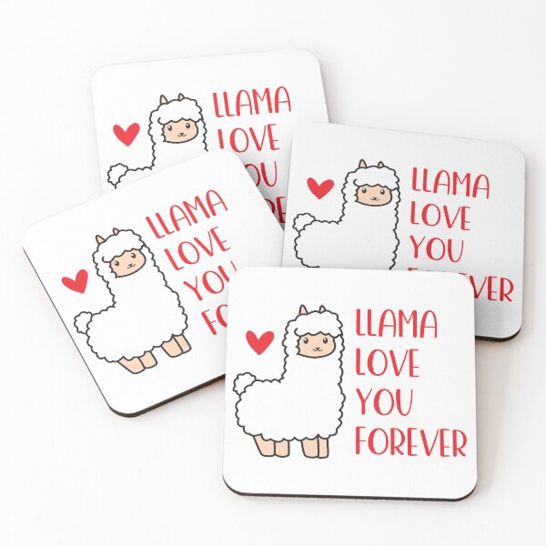 Item preview, Llama Love You Forever (white) designed and sold by OlivDesignsCo.