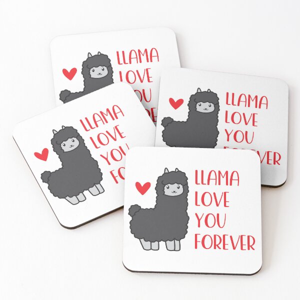 Item preview, Llama Love You Forever (black) designed and sold by OlivDesignsCo.