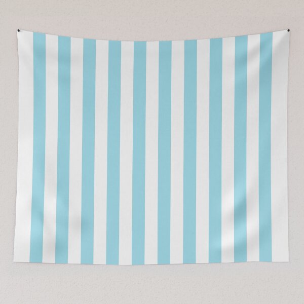 Item preview, vertical lines, pastel blue and white designed and sold by AK-minimalist.