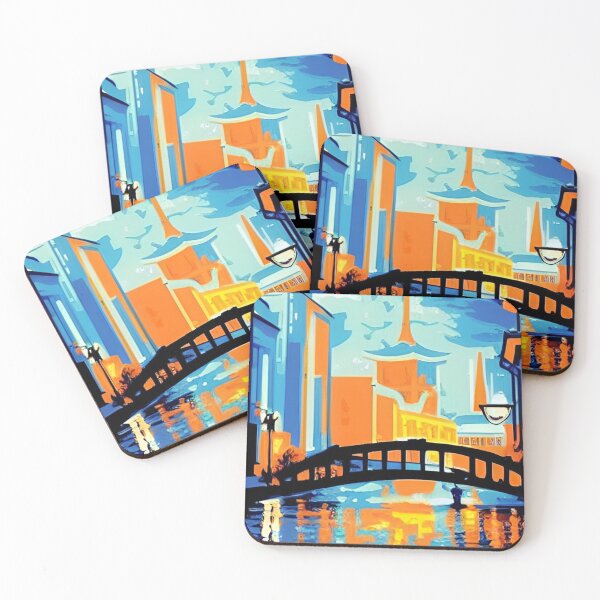Item preview, Seoul Painting Night Skyline designed and sold by Places On Earth.