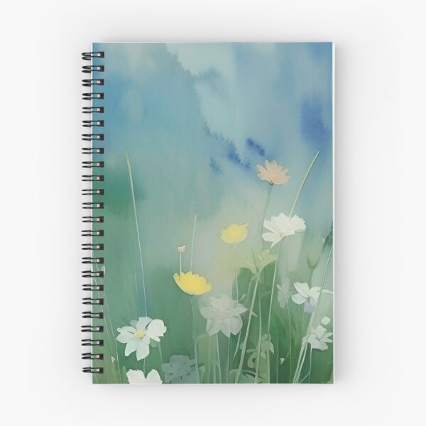 Item preview, Pretty Watercolor Landscape Flowers Nature designed and sold by CattlettArt.