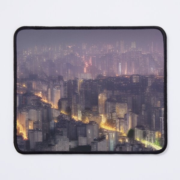 Item preview, Seoul at Night Buildings designed and sold by Places On Earth.