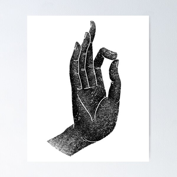 Item preview, Yoga Mudra Karana Hand Gesture Vintage Style designed and sold by el-em-cee.
