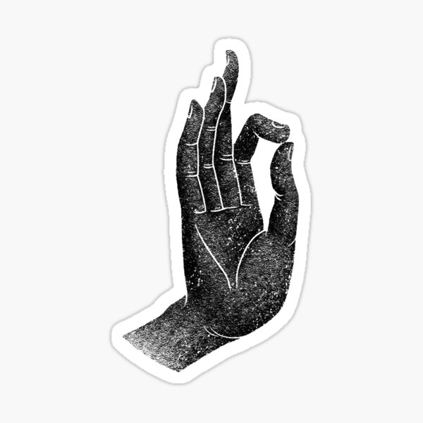Item preview, Yoga Mudra Karana Hand Gesture Vintage Style designed and sold by el-em-cee.