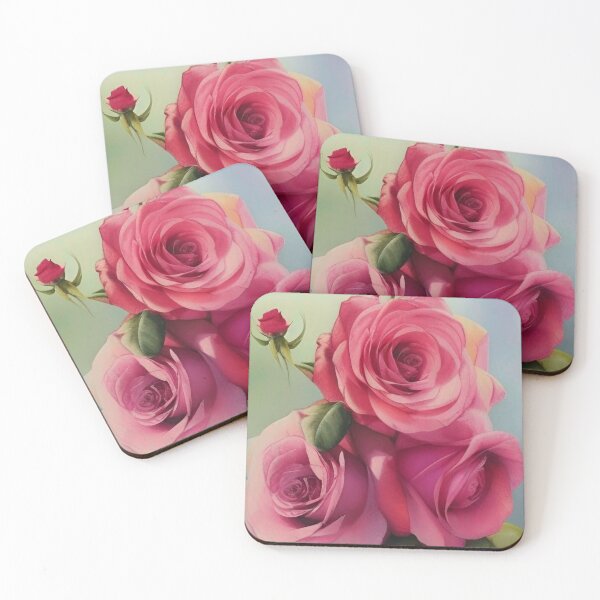 Item preview, Pretty Watercolor Flowers Nature Art of Red Roses designed and sold by CattlettArt.