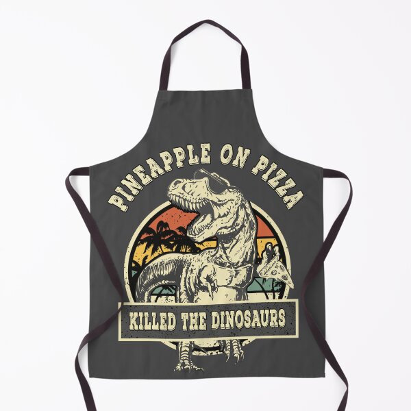Item preview, Retro pineapple on pizza killed the dinosaurs shirt designed and sold by TipTopTapo.