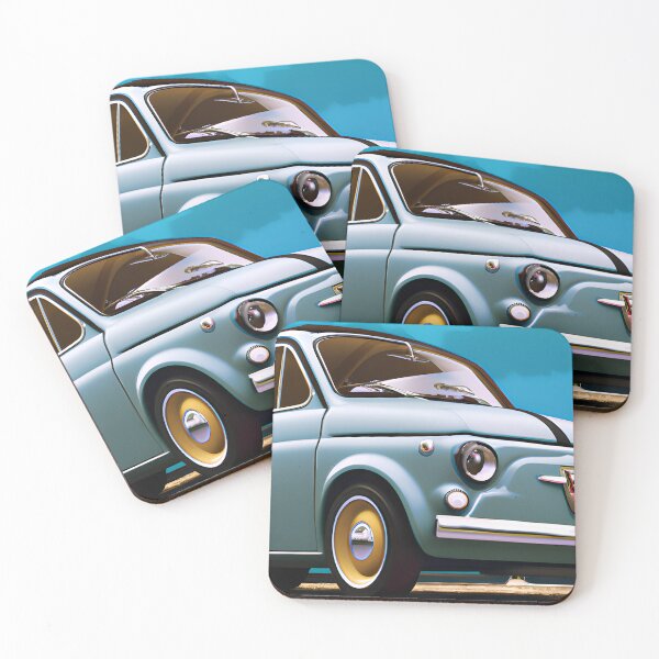 Item preview, Freedom on wheels: the carefree Italian small car, cult car 500, classic car, blue designed and sold by pixelatedworld.