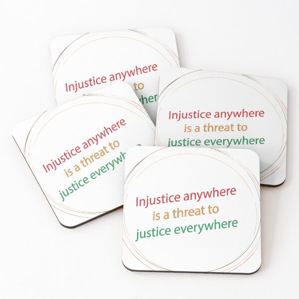Item preview, Injustice anywhere is a threat to justice everywhere | Black History Special designed and sold by Crafty-Hawk.