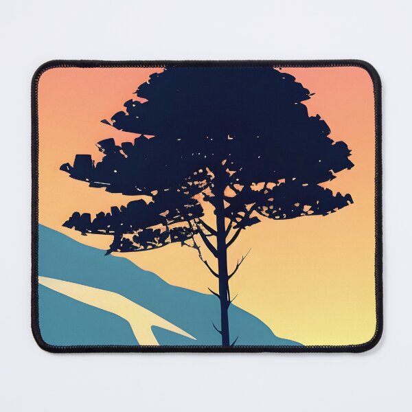 Item preview, Add a Touch of Nature to Your Life with Our Gorgeous Minimalist Landscape Mountain Trees Prints designed and sold by supeart.