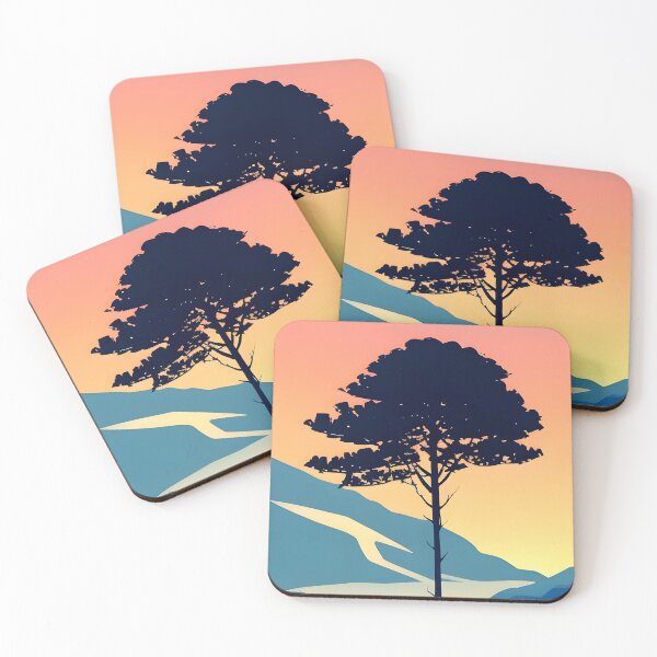 Item preview, Add a Touch of Nature to Your Life with Our Gorgeous Minimalist Landscape Mountain Trees Prints designed and sold by supeart.