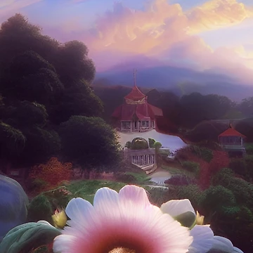 Artwork thumbnail, Flower With A View by TiltedCode