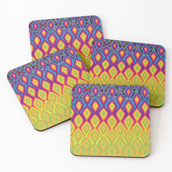 Item preview, Abstract 90s Neon Geometric Pattern designed and sold by sweetbelle.