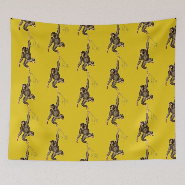 Item preview, A Hanging Chimpanzee Design from artworks by Charles Dessalines  designed and sold by beddreams.