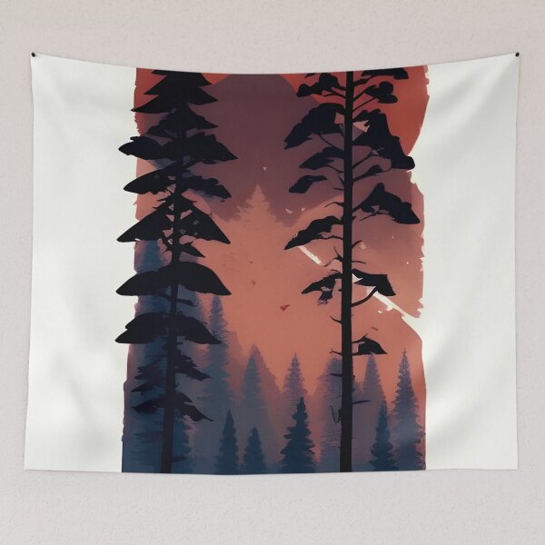 Item preview, Find the Perfect Minimalist Forest Landscape Print for Your Personal Style and Preferences designed and sold by supeart.