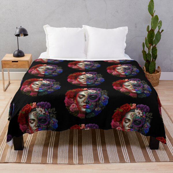 Item preview, Floral face kahlo motif 13 designed and sold by Christolamber.