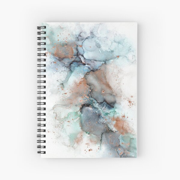 Alcohol Ink art Spiral Notebook