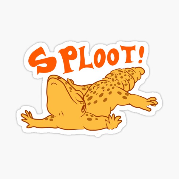 Item preview, Leopard gecko sploot! designed and sold by strawbebehmod.