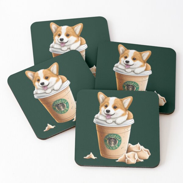 Item preview, Corgi puppuccino cute puppy puppuccino love starbucks                designed and sold by robertclincy.