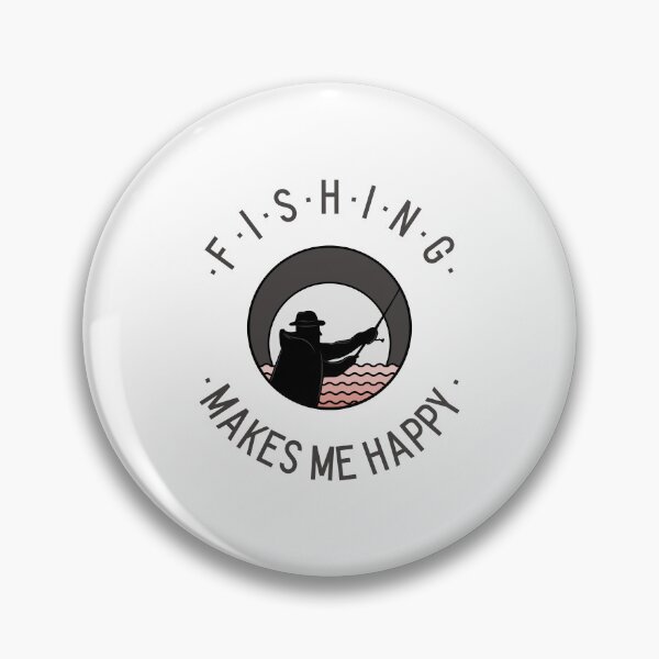 Item preview, Fishing Makes Me Happy designed and sold by crazydotdesigns.