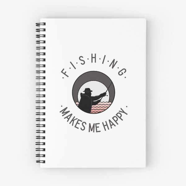 Item preview, Fishing Makes Me Happy designed and sold by crazydotdesigns.