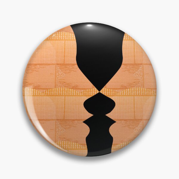 Item preview, Optical Illusion with Vase and Face black t-shirt | Optical Illusion with Vase and Face poster  designed and sold by KARTICK DUTTA.
