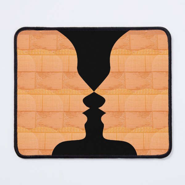 Item preview, Optical Illusion with Vase and Face black t-shirt | Optical Illusion with Vase and Face poster  designed and sold by KARTICK DUTTA.
