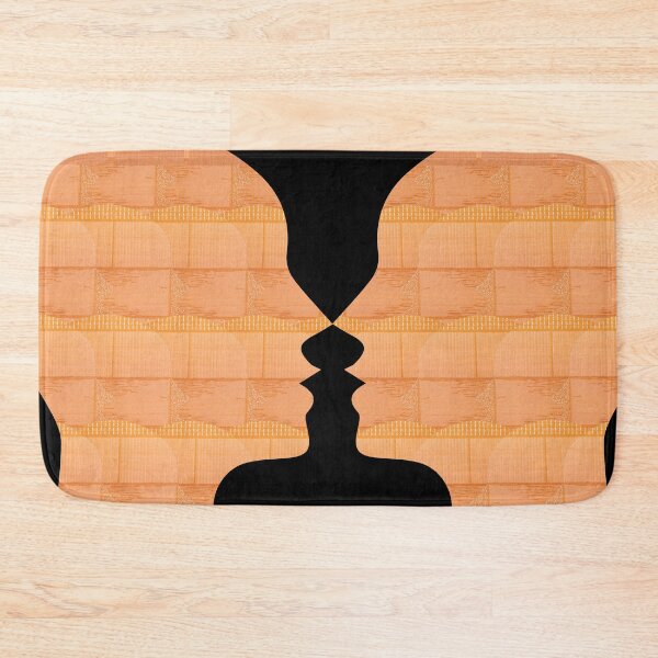 Item preview, Optical Illusion with Vase and Face black t-shirt | Optical Illusion with Vase and Face poster  designed and sold by KARTICK DUTTA.