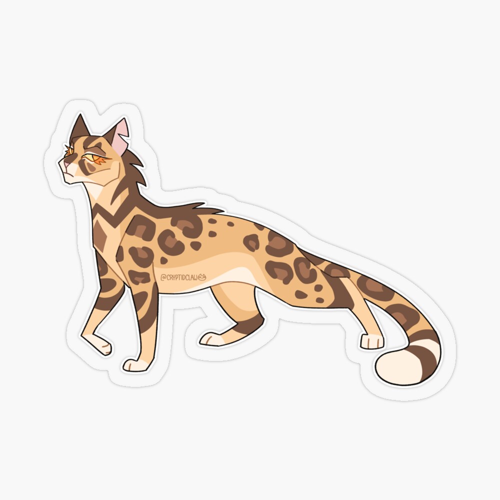 Ashfur Sticker for Sale by ClownCryptids