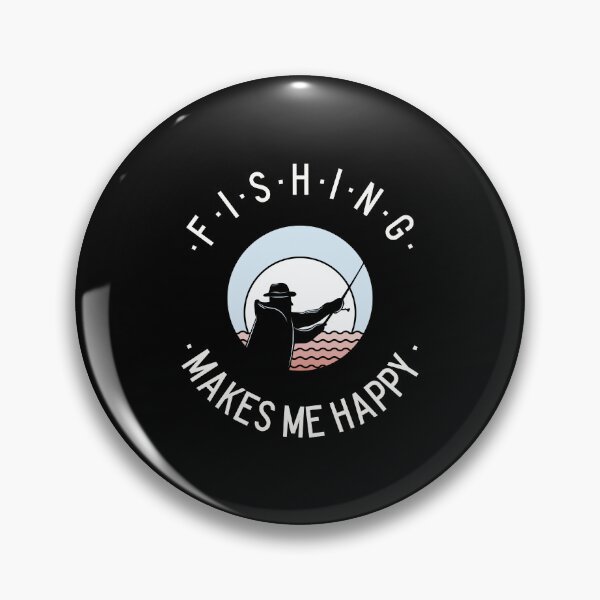 Item preview, Fishing Makes Me Happy designed and sold by crazydotdesigns.