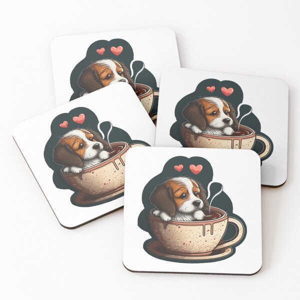 Item preview, Paw-puccino, Cute Dog _amp_ Coffee Addiction, For Her, For Him, Best Valentines   designed and sold by SatterleeKristi.