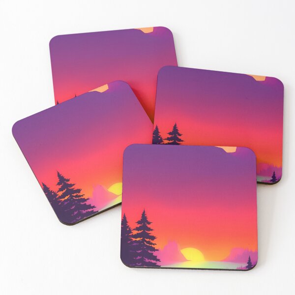 Item preview, Discover the Elegance and Charm of Our Collection of Minimalist Landscape Mountain View Sunrise Prints designed and sold by supeart.