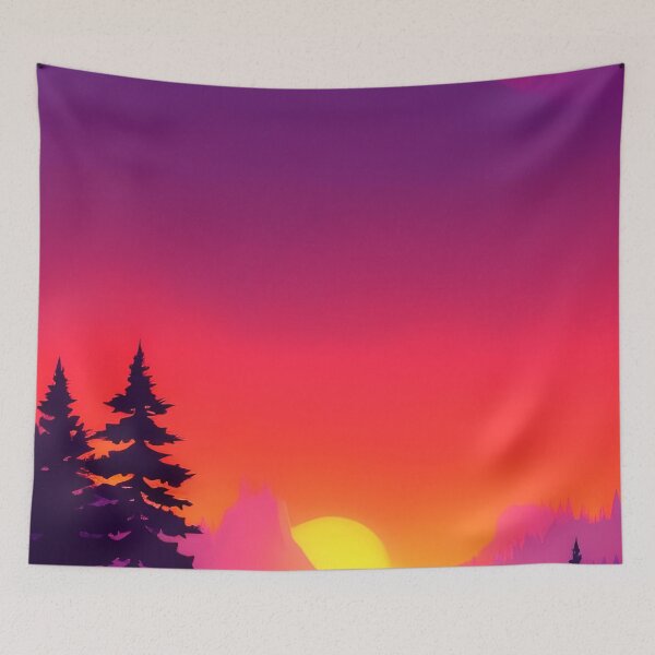 Item preview, Discover the Elegance and Charm of Our Collection of Minimalist Landscape Mountain View Sunrise Prints designed and sold by supeart.