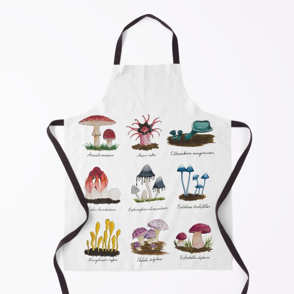Item preview, Naturalist Fungus Mushroom Collection Watercolour White designed and sold by Nicky Rollings.