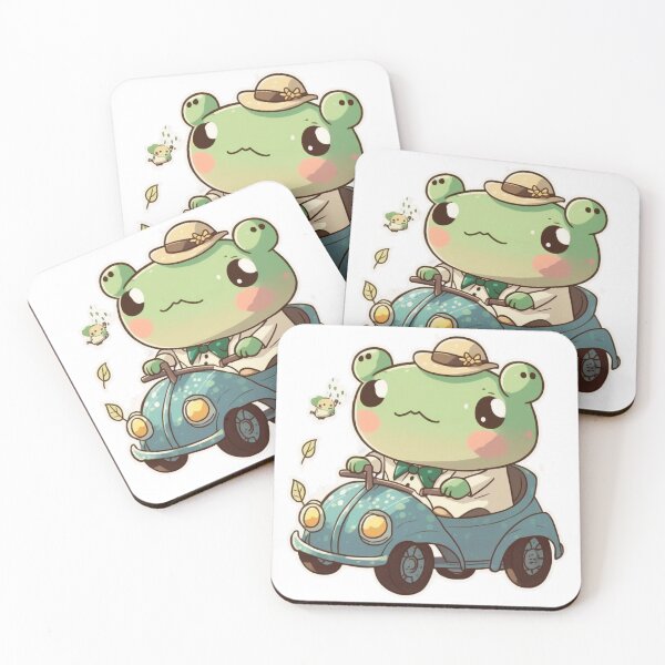 Item preview, Frog Racing Sticker designed and sold by Cute Critters Stickers.