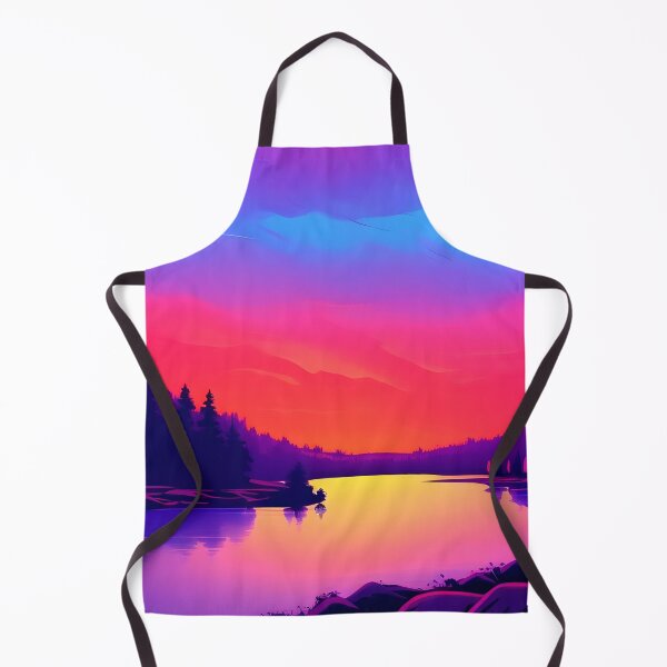 Item preview, Get the Best of Both Worlds with Our Minimalist Landscape and Retrowave Art Print designed and sold by supeart.