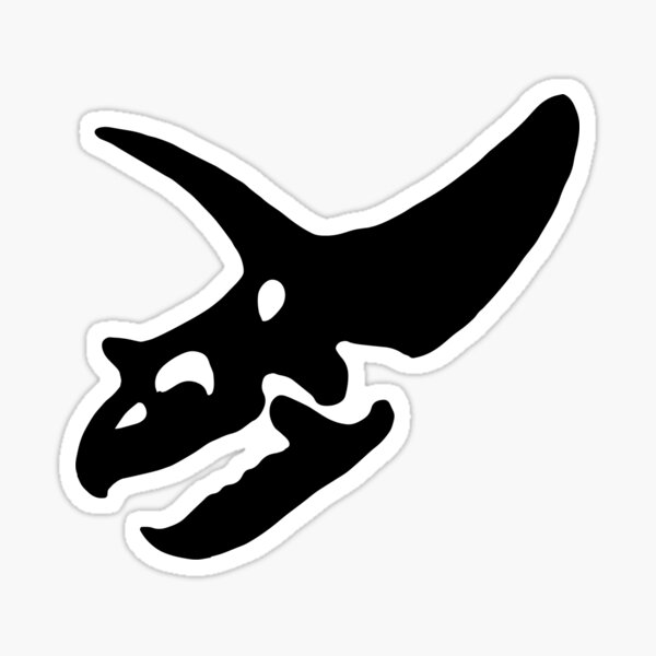 Item preview, Triceratops skull - black designed and sold by Skeleton Crew.
