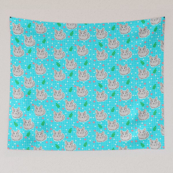 Item preview, Cute Chinchilla with Flowers  designed and sold by Flutetutyo3.