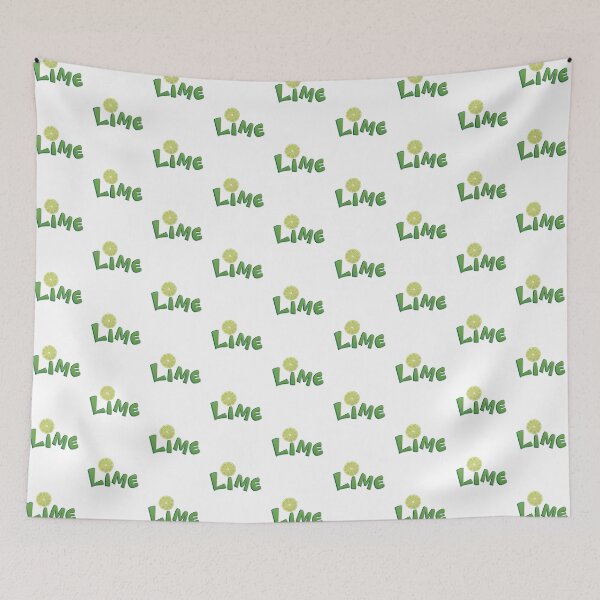 Item preview, Lime fruit and cute lettering design designed and sold by Trianglegreen.