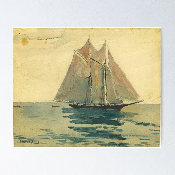 Item preview, HD Schooner by Winslow Homer designed and sold by gologodesigns.