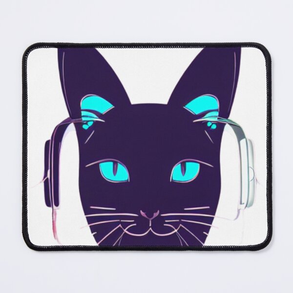 Item preview, Chilling Cat with Head phones designed and sold by SN-Creations.