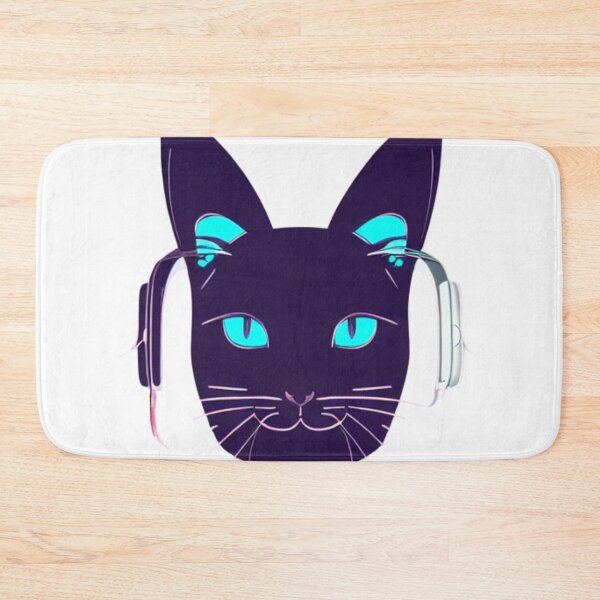 Item preview, Chilling Cat with Head phones designed and sold by SN-Creations.