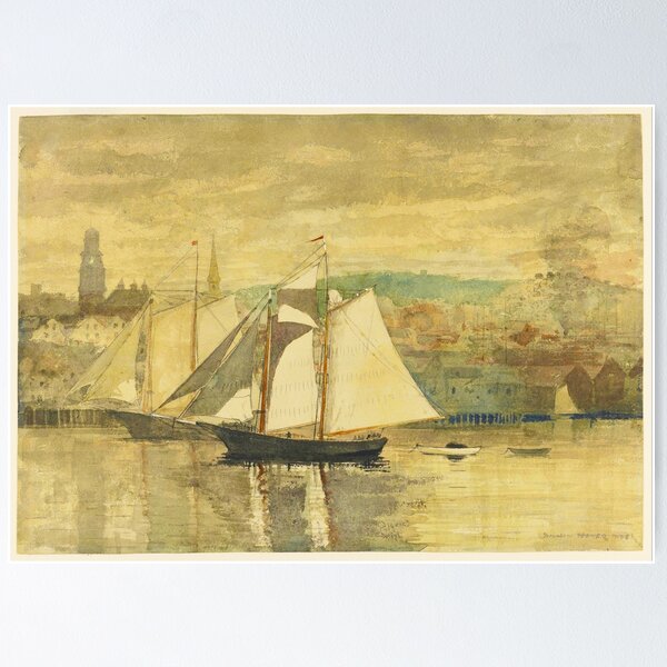 Item preview, HD Schooners and a Waterboat by Winslow Homer designed and sold by gologodesigns.